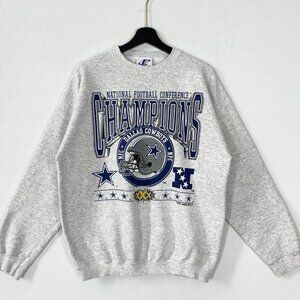 Vintage 90s Dallas Cowboys Champs Sweatshirt, Dallas Cowboys NFL Crewneck Shirt